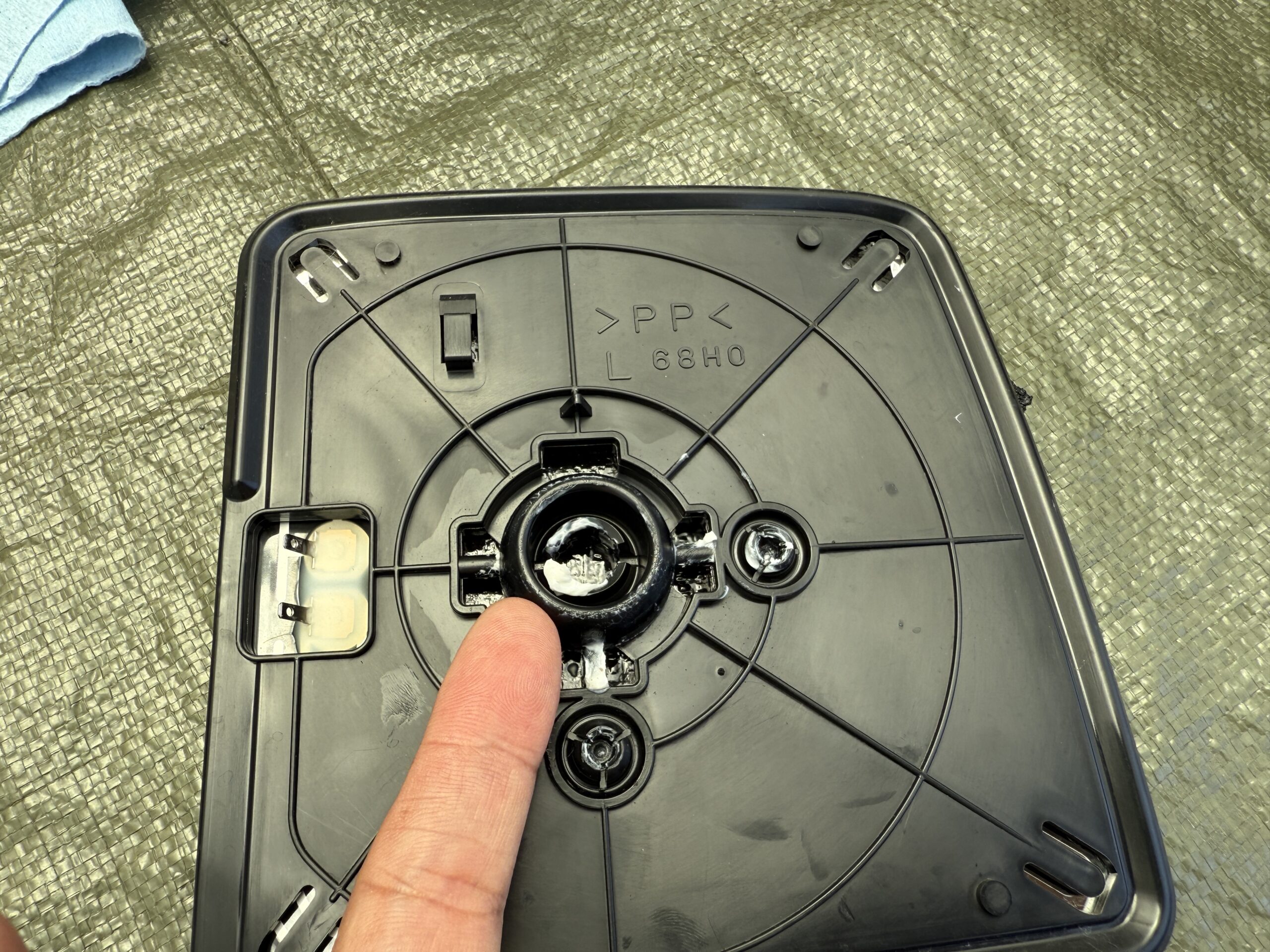センターの付ける場所と指