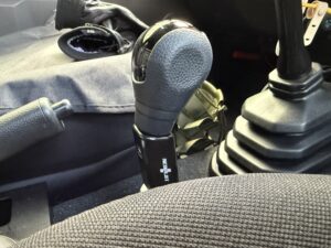 トランスファーノブエクステンションを付けた状態を横から見た状態