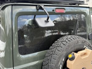 信栄物産 RX-14K リア用アンダーミラー挟み込みタイプをつけたジムニー